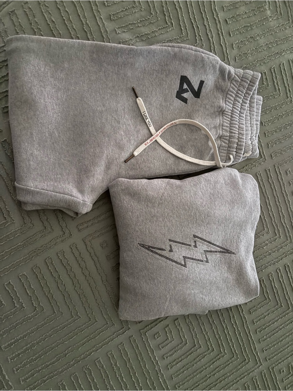 Set joggers Zadig & Voltaire Grey woman Sweatpants & Hoodie with Bolt Motif